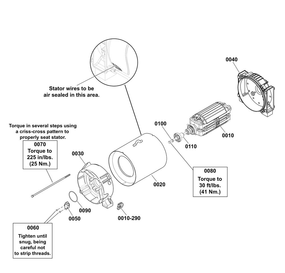 Alternator Group Diagram and Parts List for 040672-00  Briggs and Stratton Generator